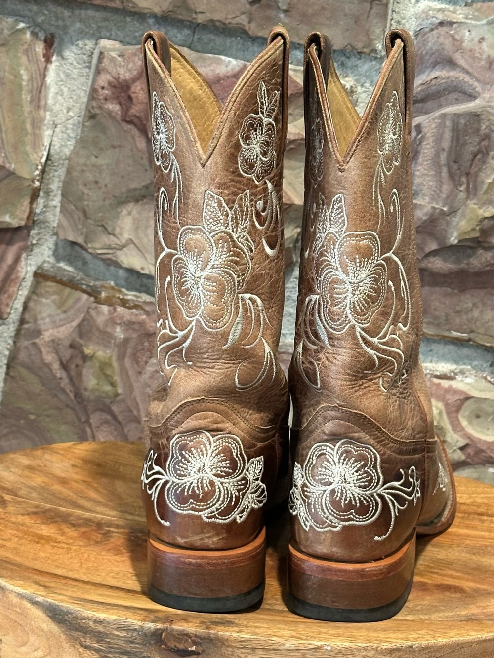 Shyanne Tan Brown Western Boot Interior Label Detail - Picture 9 of 15